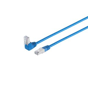 Patchkabel cat 6 S/FTP PIMF 90°-gerade blau 5,0m