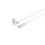 Patchkabel cat 6 S/FTP PIMF 90°-gerade weiß 5,0m