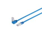 Patchkabel cat 6 S/FTP PIMF 90°-gerade blau 7,5m