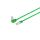 Patchkabel cat 6 S/FTP PIMF 90°-gerade grün 20,0m