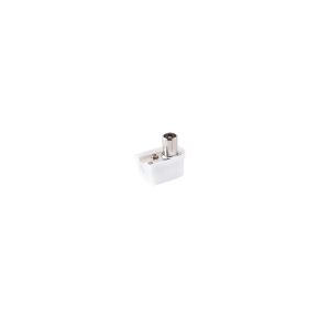 Koaxial-Winkelstecker, Schraubanschluß, klein