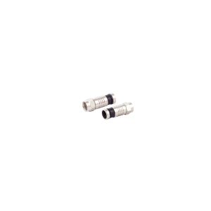 F-Kompressionsstecker nickel, 7,2mm
