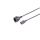 IEC C14 Adapterkabel, CEE 7/3, 1mm², USV, 0,3m