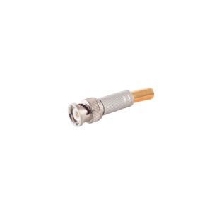 BNC Stecker, löt u. schraubbar, Metall, 75 Ohm