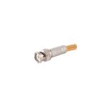 BNC Stecker, löt u. schraubbar, Metall, 75 Ohm