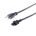 Schweiz Stecker - 3pol Buchse C5, schwarz, 1,8m