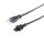 Schweiz Stecker - 3pol Buchse C5, schwarz, 1,8m