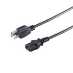 USA Stecker - Kaltgerätebu, schwarz, 1,8 m