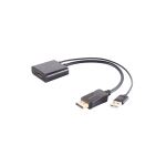 HDMI-A Adapter, DisplayPort Stecker, 4K, 30cm