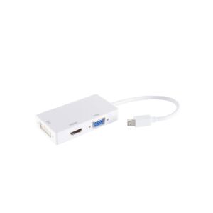 Mini DisplayPort Adapter, HDMI/DVI/VGA, weiß