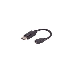 DisplayPort 1.2 Adapter, MiniDP-Buchse, 4K, 20cm