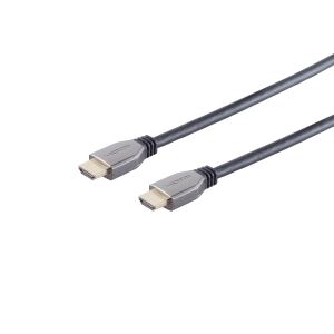 Ultra HDMI Kabel, 10K, Metall, schwarz, 7,5m