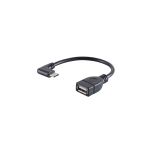 USB-C Adapter, USB-A Buchse, 2.0, OTG, 90°, PVC