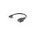USB-C Adapter, USB-A Buchse, 2.0, OTG, 90°, PVC