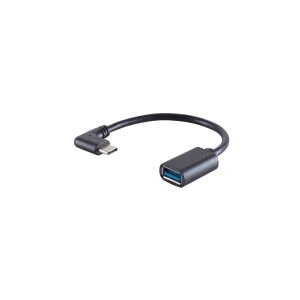 USB-C Adapter, USB-A Buchse, 3.0, OTG, 90°, PVC
