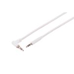 Audiokabel, 3.5mm, Winkel, TRS, weiß, 2m