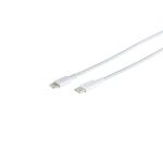 USB-C Adapterkabel, 8-Pin, PD, ABS, weiß, 2m