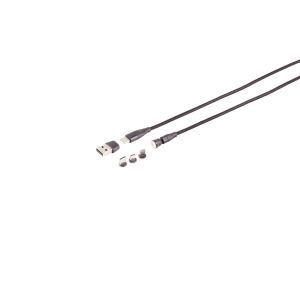 USB-C Magnetkabel, 6in1, 540°, PD 7-Pin, 60W, 1m