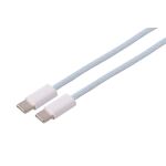USB-C Ladekabel, 2.0, 240W, blau, Textil, 0,5m