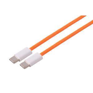 USB-C Ladekabel, 2.0, 240W, orange, Textil, 1,8m