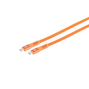 USB-C® Ladekabel, 3.2, 100W, orange, 4m