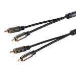 BlackCotton Stereo Cinch Kabel, 1,5m