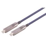 USB-C Hybridkabel, 3.2, 8K, 10G, 60W, TPU, 12m