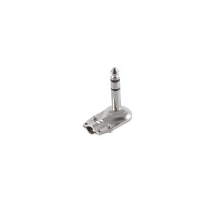 Klinkenstecker Stereo 6,3mm, Winkel, Metall