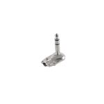Klinkenstecker Stereo 6,3mm, Winkel, Metall