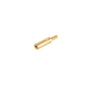 Klinkenkupplung Stereo 3,5mm, Metall vergoldet