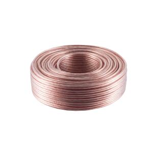 Lautsprecherkabel, 2 x 4mm², transparent, 50m