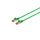 Patchkabel cat6A S/FTP PIMF Halogenfrei grün 1,0m