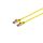 Patchkabel cat6A S/FTP PIMF Halogenfrei gelb 1,0m