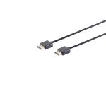 HDMI Kabel, 4K, verg., Slim 2m