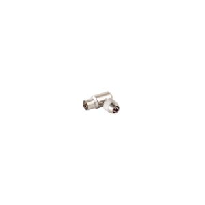 Koaxial-Winkelkupplung, Schraubanschluß, Metall
