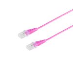 RJ45 Stecker-RJ45 Stecker rund 4-adrig magenta 3m