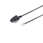 TAE-N Stecker - Western Stecker 6/2 mit Brücke 6m