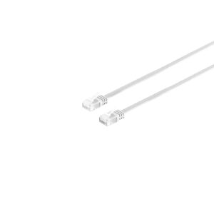 Patchkabel Cat. 6 flach, U/UTP, weiß, 15m