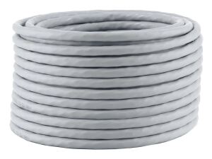 Cat.6 Netzwerkkabel, S/FTP, bulk, LSZH, grau, 25m