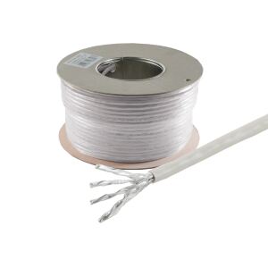 Cat.6 Verlegekabel, S/FTP, grau, 50m
