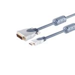 Home-Cinema HDMI-DVI Kabel, 2m, Ferrit