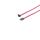 SATA 3Gb/s Verbindungskabel, L-Winkel, rot, 0,5m