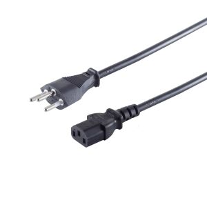 Schweiz Stecker - Kaltgerätebu, 1,8m