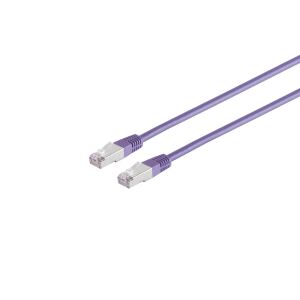 Patchkabel Cat. 5E, SF/UTP, violett, 0,5m