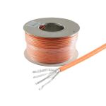 Cat. 7 Verlegekabel, S/FTP, BasePro, orange, 100m