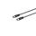 F-Stecker - F-Stecker, >100 dB, schwarz, 1,5m