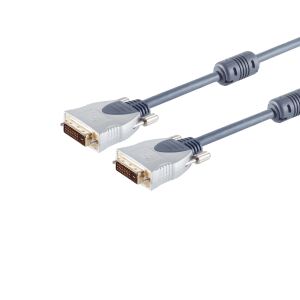 Home-Cinema DVI 24+1 Kabel, 15m, Ferrit