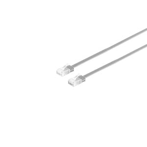 Patchkabel Cat. 6 flach, U/UTP, grau, 0,25m