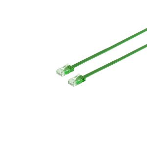 Patchkabel Cat. 6 flach, U/UTP, grün, 0,5m