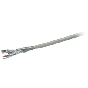 Cat.6 Netzwerkkabel, S/FTP, bulk, LSZH, grau, 100m